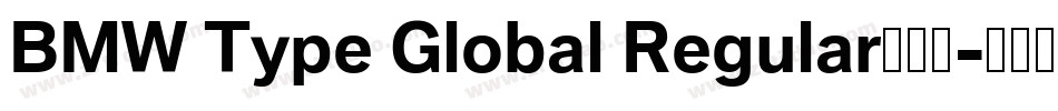 BMW Type Global Regular手机版字体转换